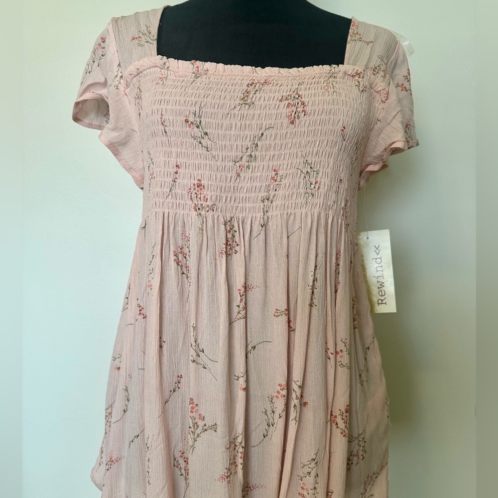 Flower Print Baby Doll Top